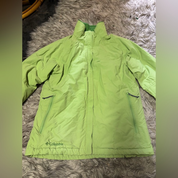 Columbia Lime Green Spring/Fall coat - Picture 2 of 7